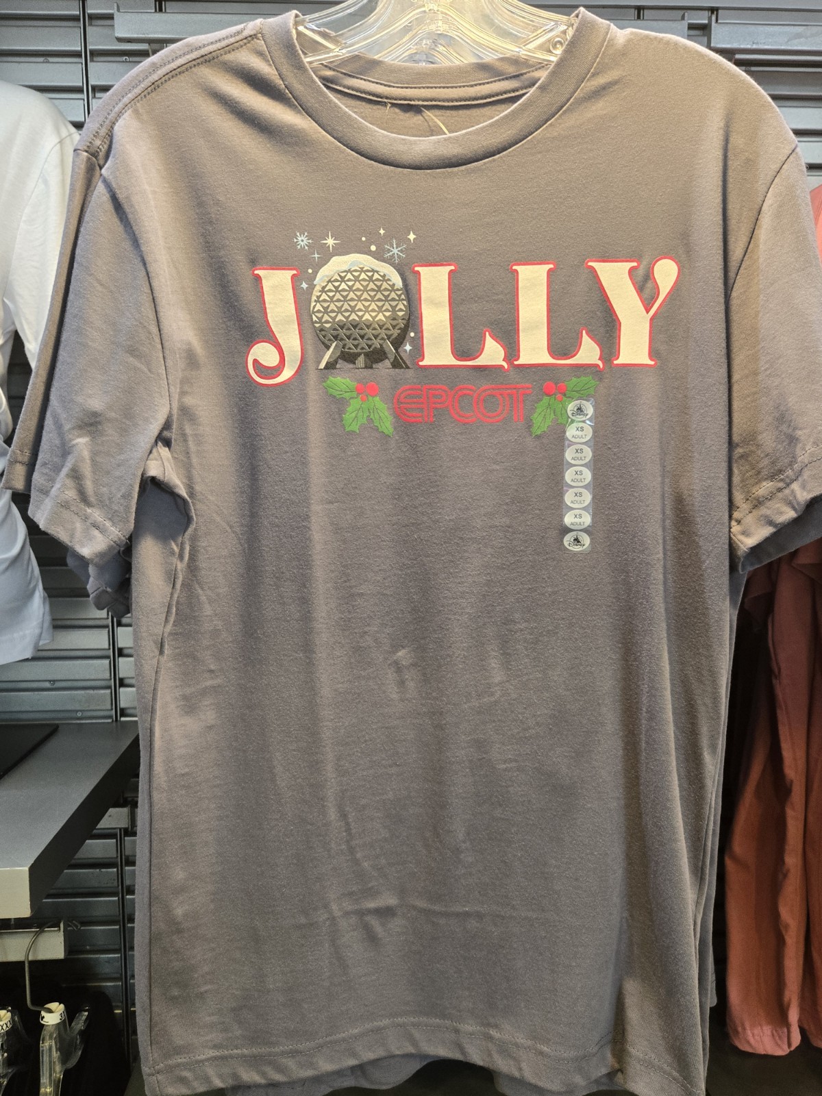 NWT 2026 Disney Parks EPCOT Spaceship Earth JOLLY Christmas Shirt  | Adult