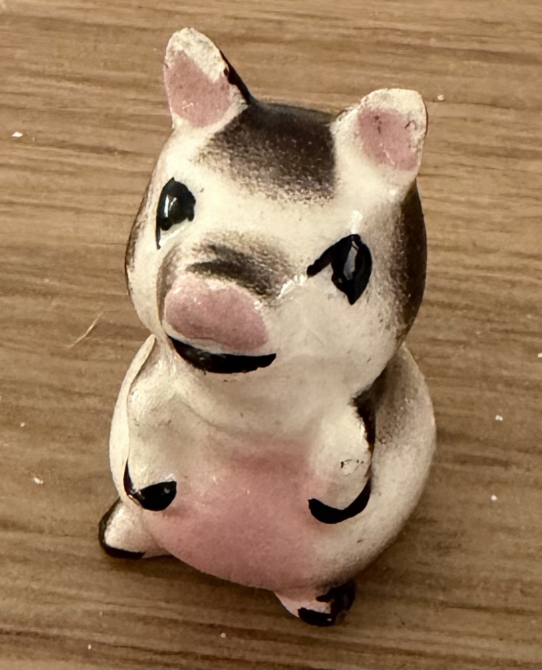Hagen Renaker Piglet Sitting Up Miniature Figurine Vintage Monrovia Chipped Ears
