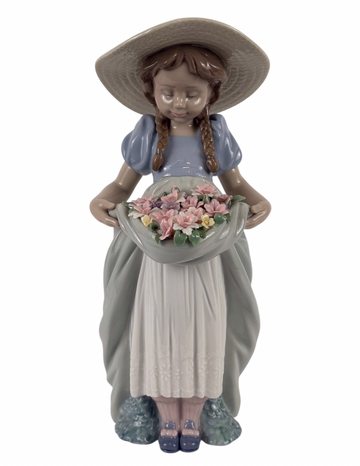 Lladro 6756 Bountiful Blossoms Figurine Made In Spain - READ