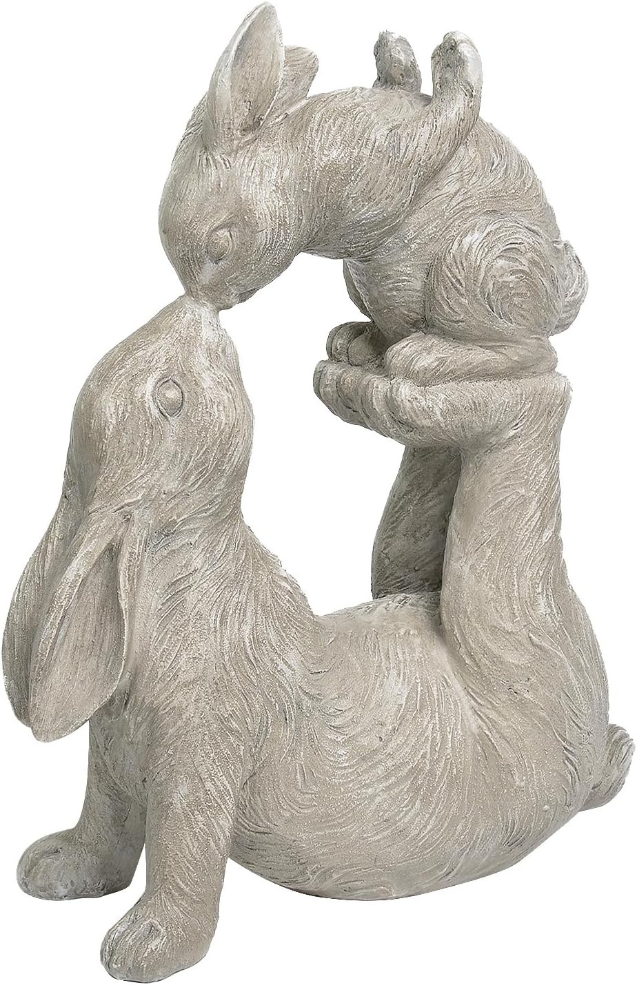 Garden Statues Kissing Bunny Sulpture - Garden Décor Rabbit Collectible Figurine