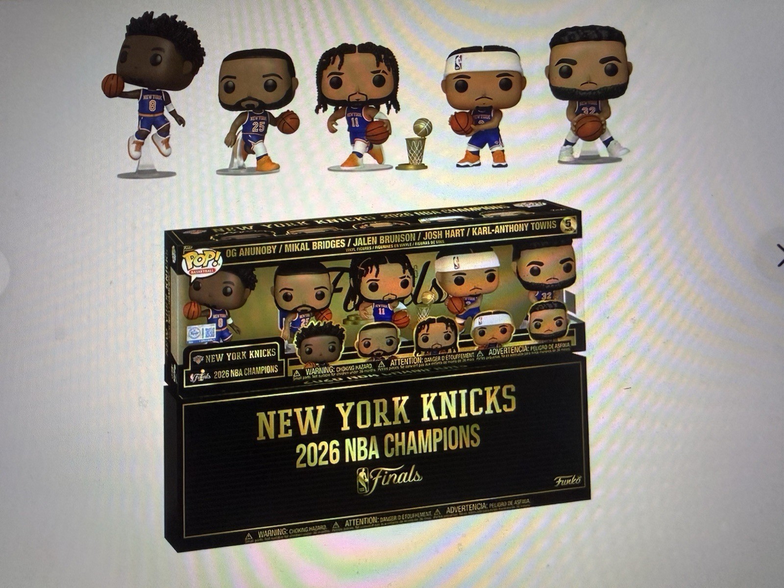 New York Knicks Funko Pop Set NBA Finals 2026 5 Pack Brunson OG Hart Champions