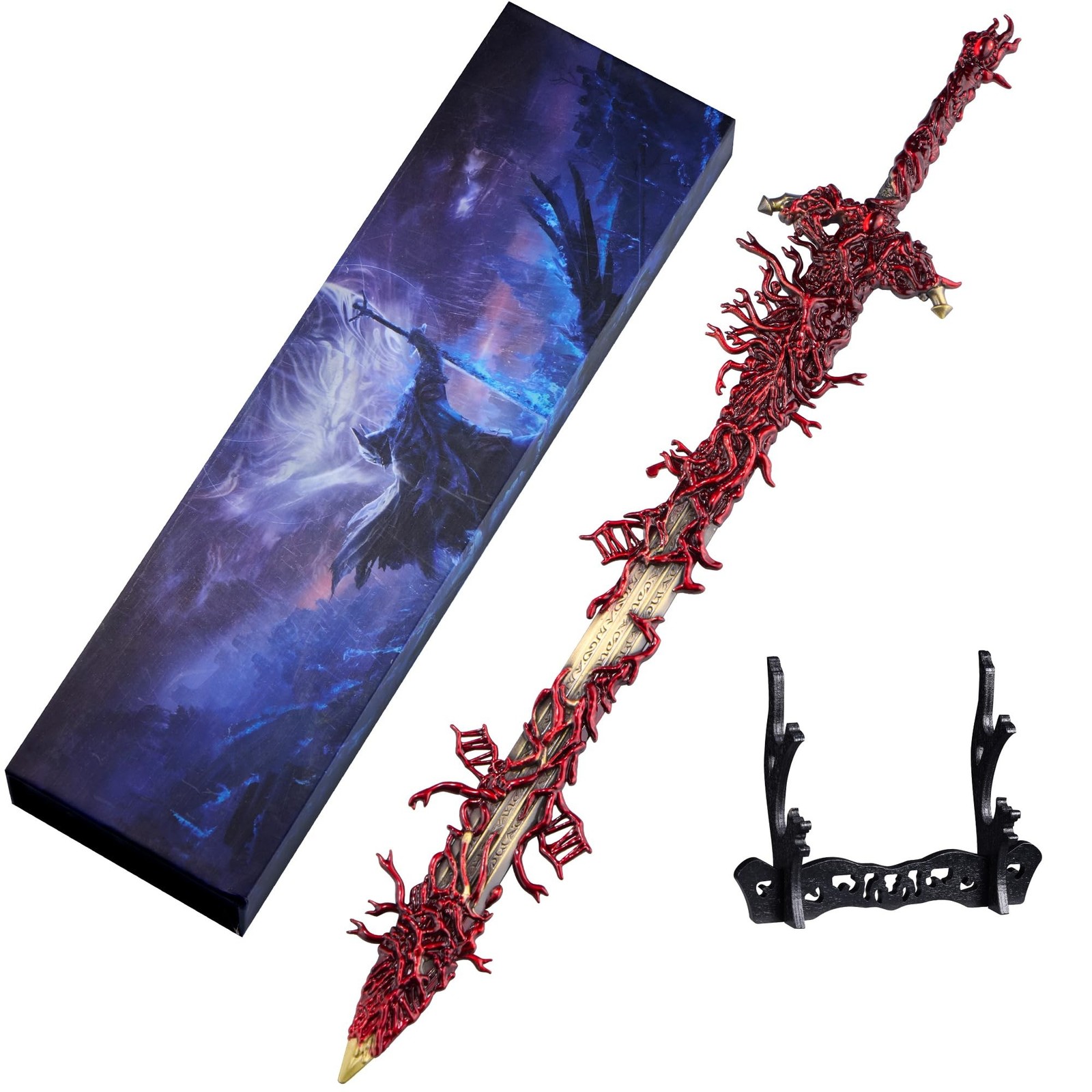 Eldens Rings Blasphemous Blade Replica 11.8 inch Full Metal Sword Model with ... Eldens Rings Blasphemous Blade Replica 11.8 inch Full Metal Sword Model with ...