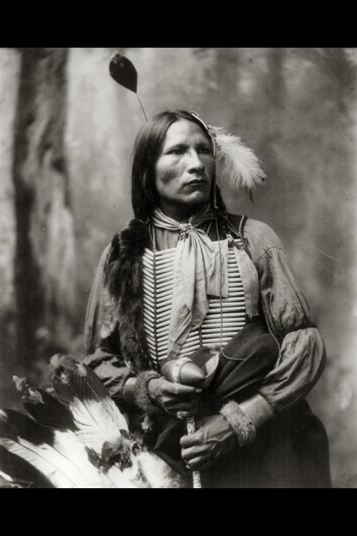 Photo:Sioux Indian with Tomahawk c1899 Stars Come Out