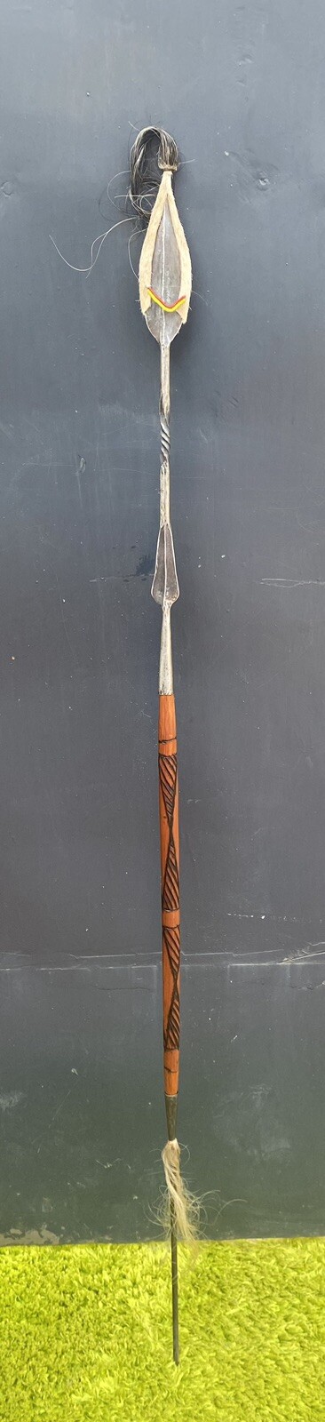African Samburu Maasai Spear Kenyan Antique Hunting Spear 55 inch