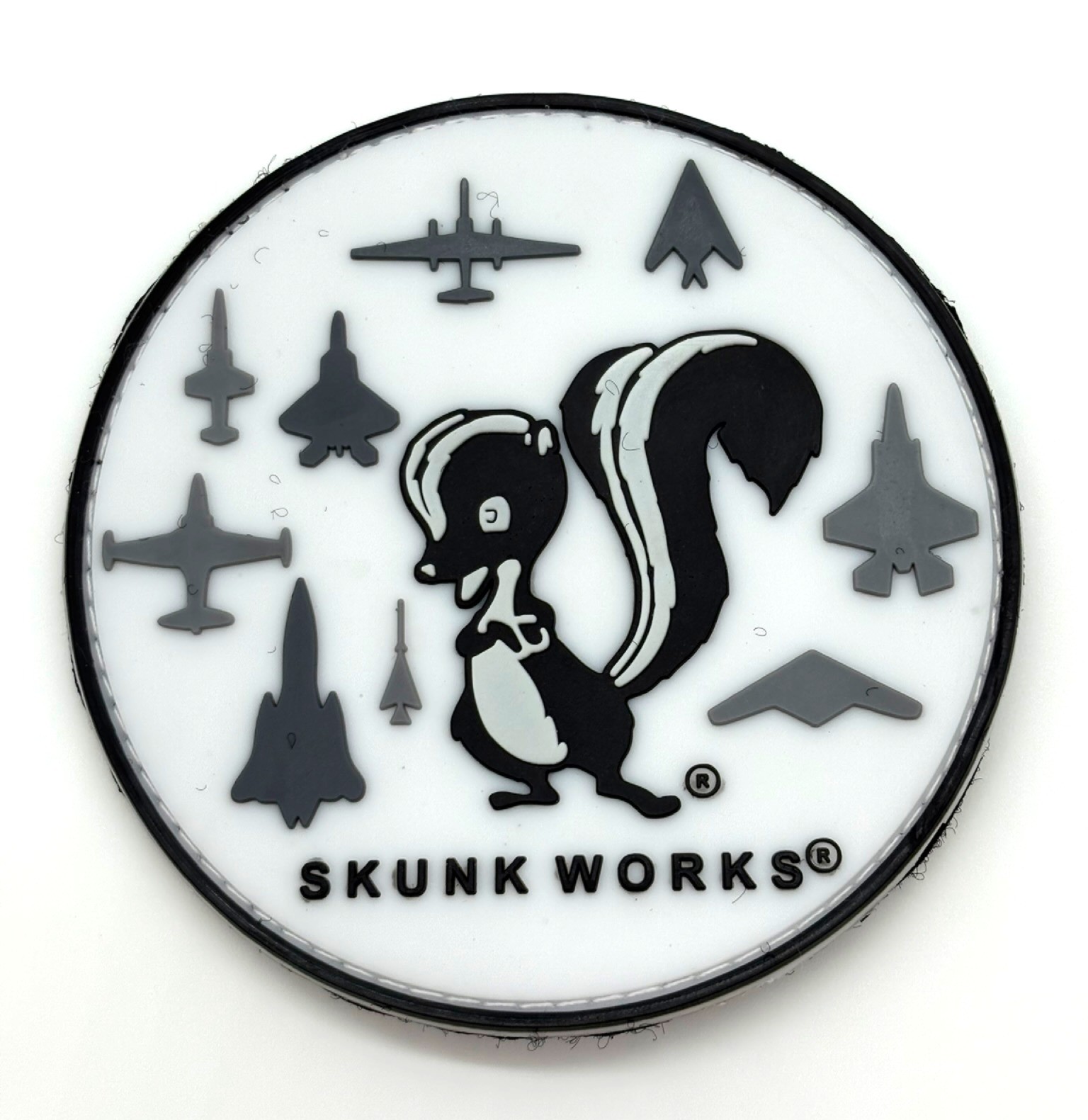 Lockheed Martin® Skunk Works® PVC Patch, 3.5 inch, Hook and Loop