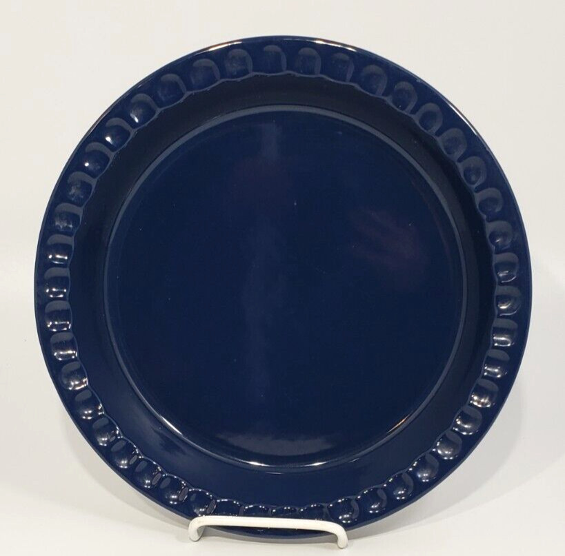Martha Stewart Collection Pie Dish Plate Exclusive for Macy\'s Navy Blue
