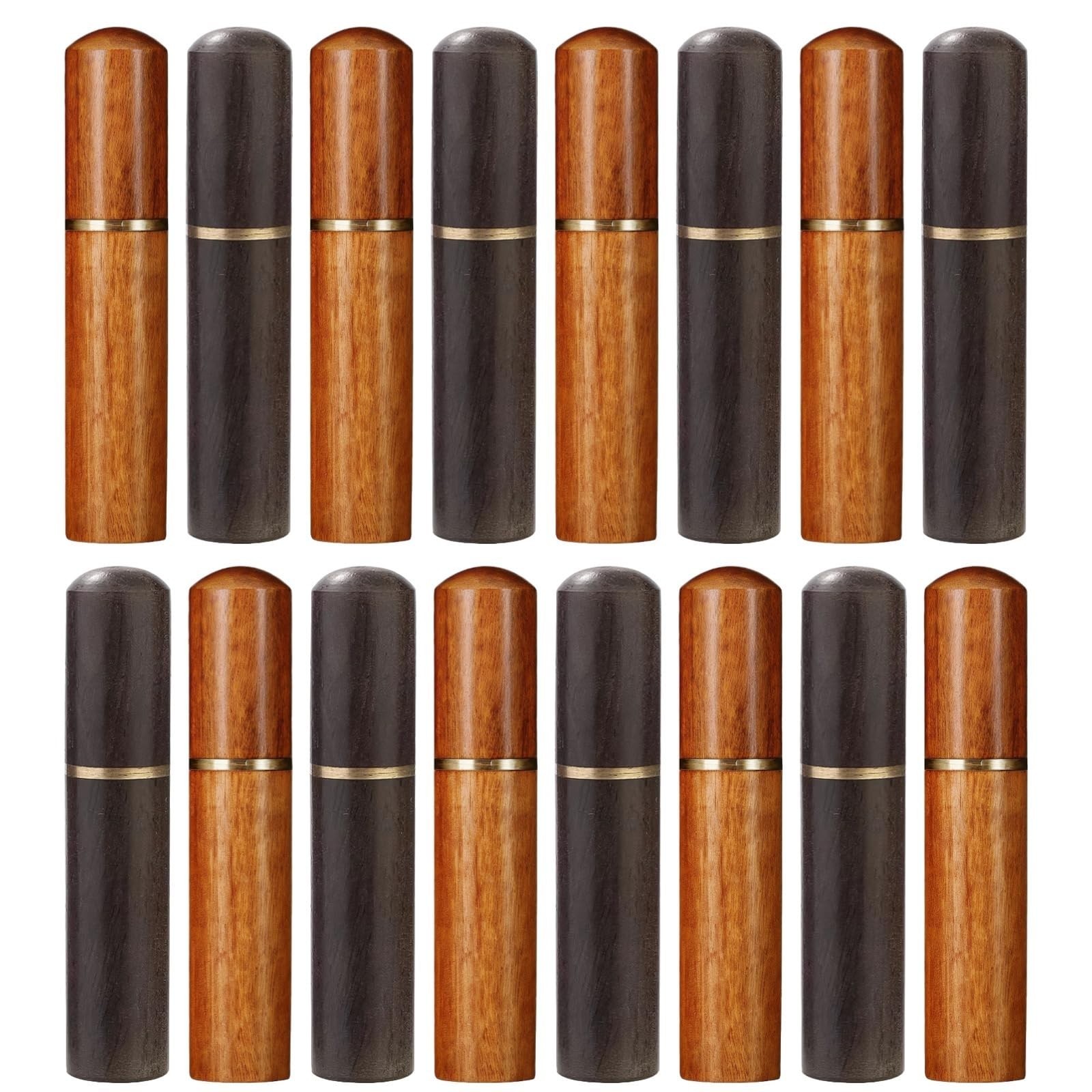 16 PCS Wooden Needle Case, Sewing Needle Holder Tube, Portable Needle Storage Ca