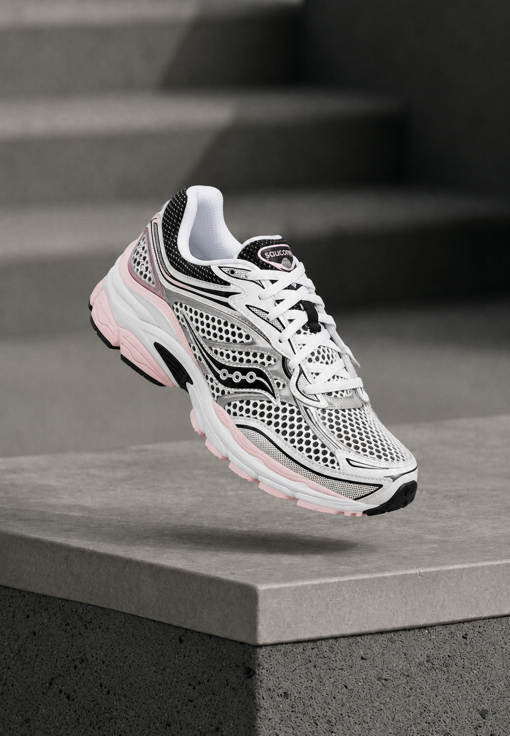 Saucony Omni Grid 9 Pink Silver
