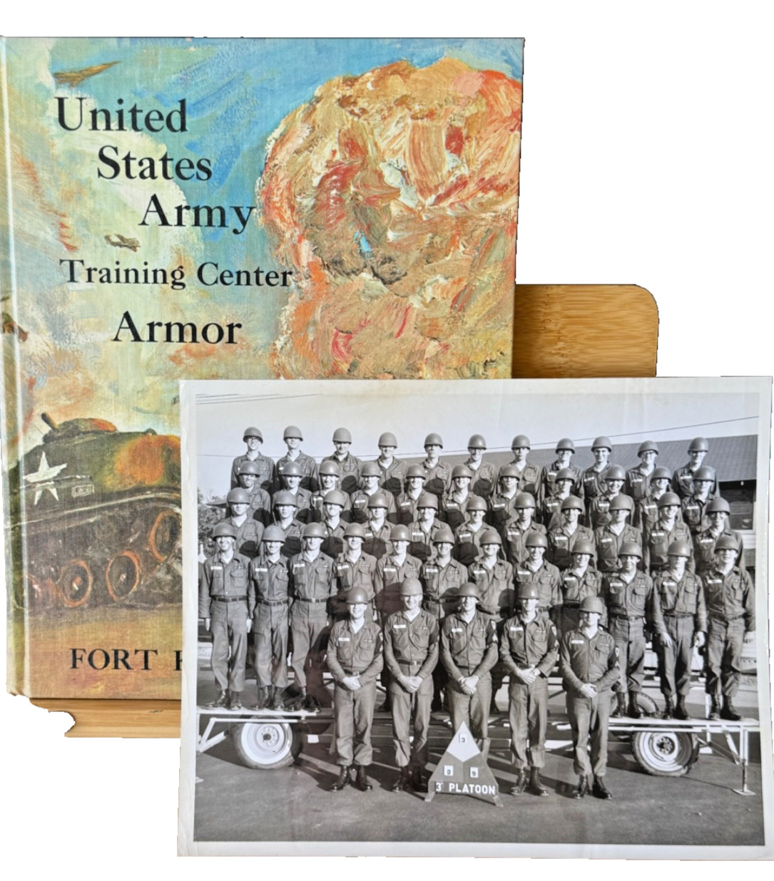 US Army Training Center Armor Yearbook Fort Knox KY w/ Photo 3rd Platoon
