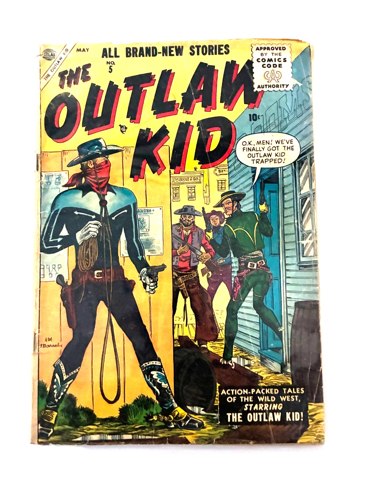 Silver Age -RARE Atlas Comics Outlaw Kid #5 - 1955