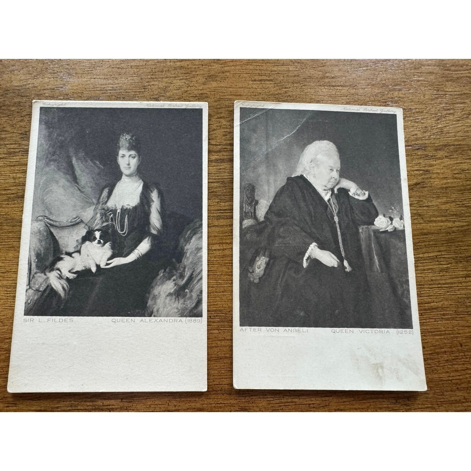 Lot 2 British Royal Portrait Postcards Queen Victoria Alexandra