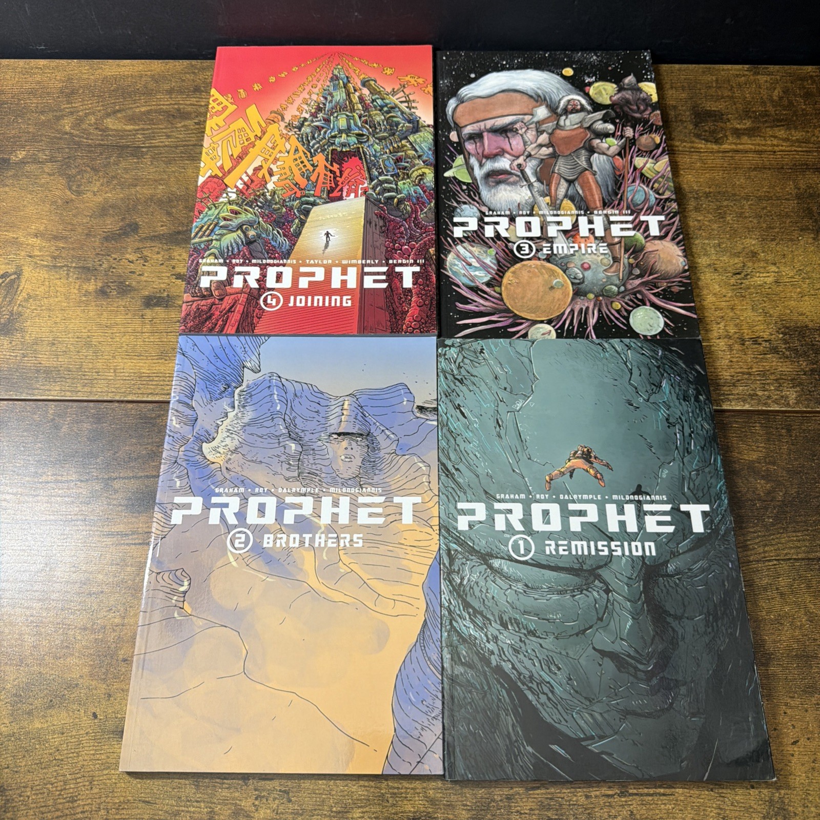 Lot of 4 PROPHET Volumes 1-4 Graham, Roy, Milonogiannis, Bergin III Image Comics