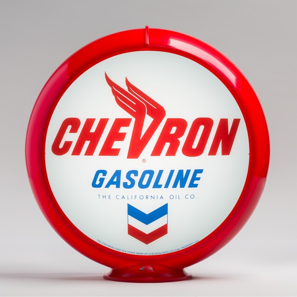 Chevron Gas Pump Globe 13.5