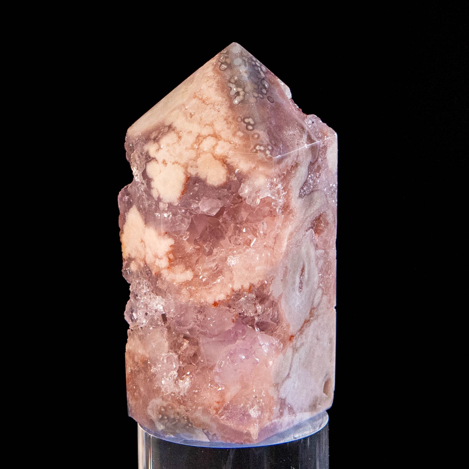 AAA+++ Pink Amethyst Druzy Tower Crystal Point Specimen 368g 4\