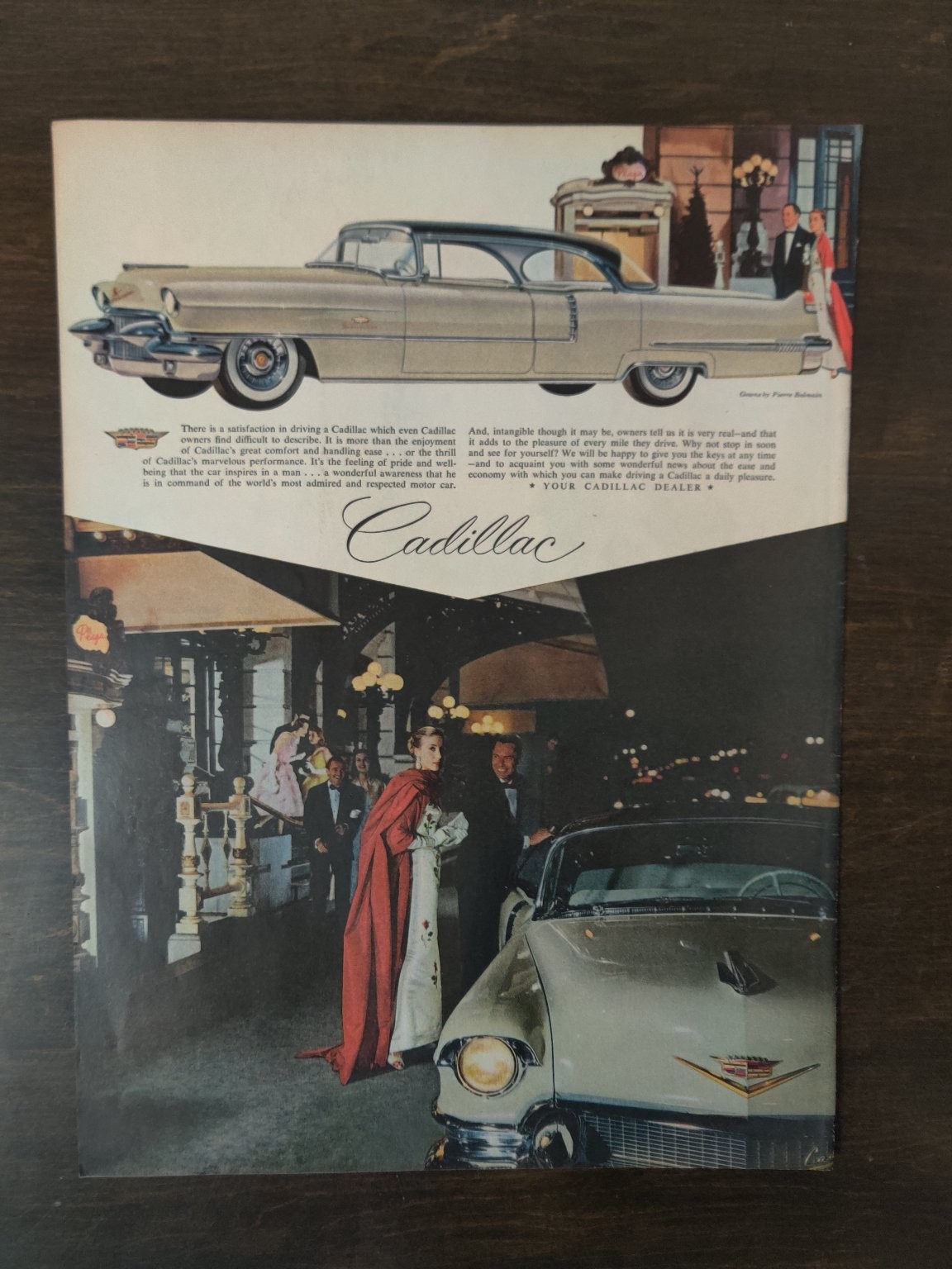 Vintage Cadillac 1950s Classic Car Luxury Lifestyle Full Page Original Ad