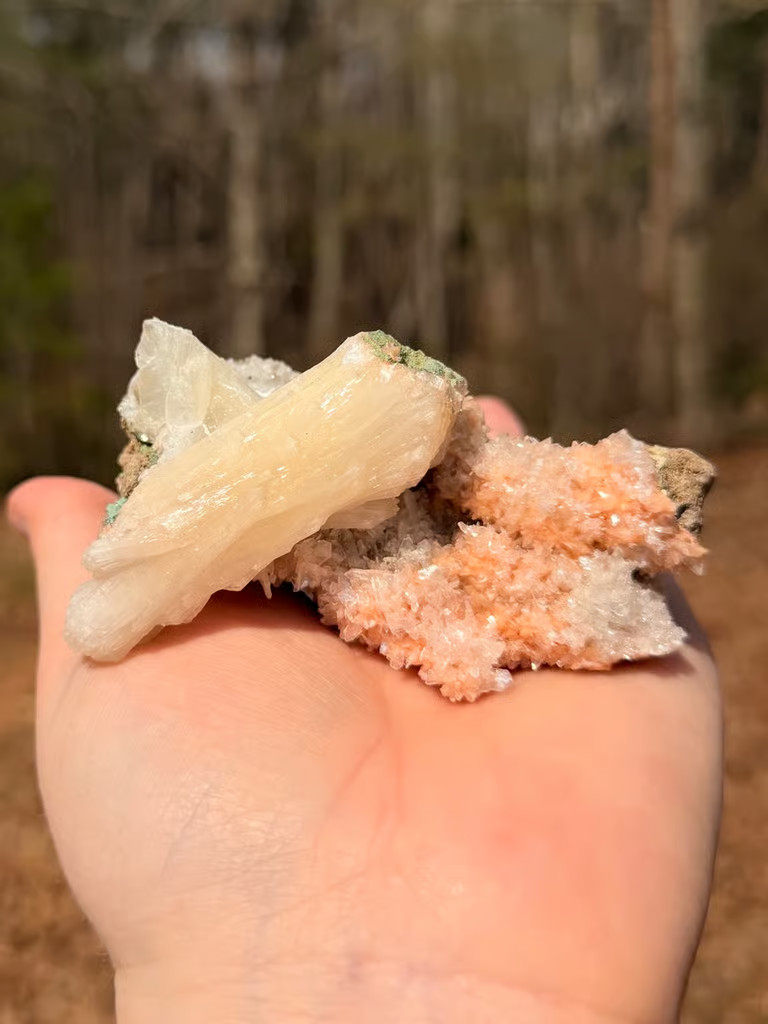 Apophyllite/Stilbite Crystal Formation Specimen - India