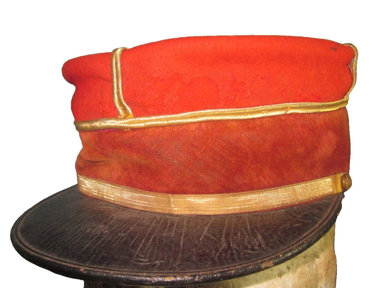 orig French WW1 kepi lieutenant-doctor kappi capello visor cap helmet 胄 1GM 1WK
