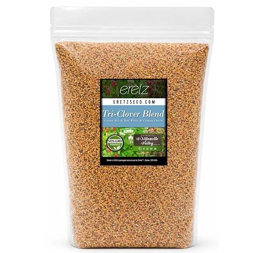 Clover Seed Mix 5lb Blend for Garden Flowers Pollinator Attractant