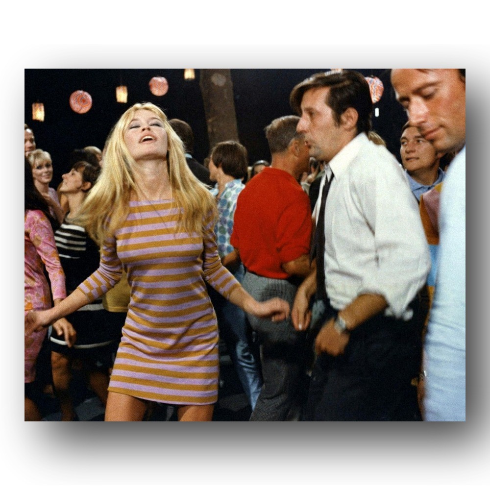 Jean Rochefort, Brigitte Bardot Photo 8x10 A Coeur Joie 1966 Film Set France
