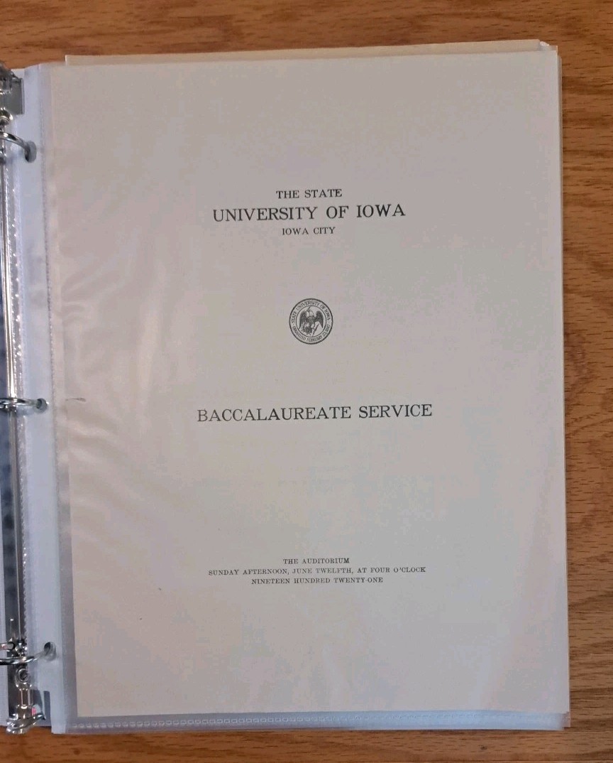 University of Iowa History Documents Lot of 12 Years 1921 - 1954 Iowa City IA