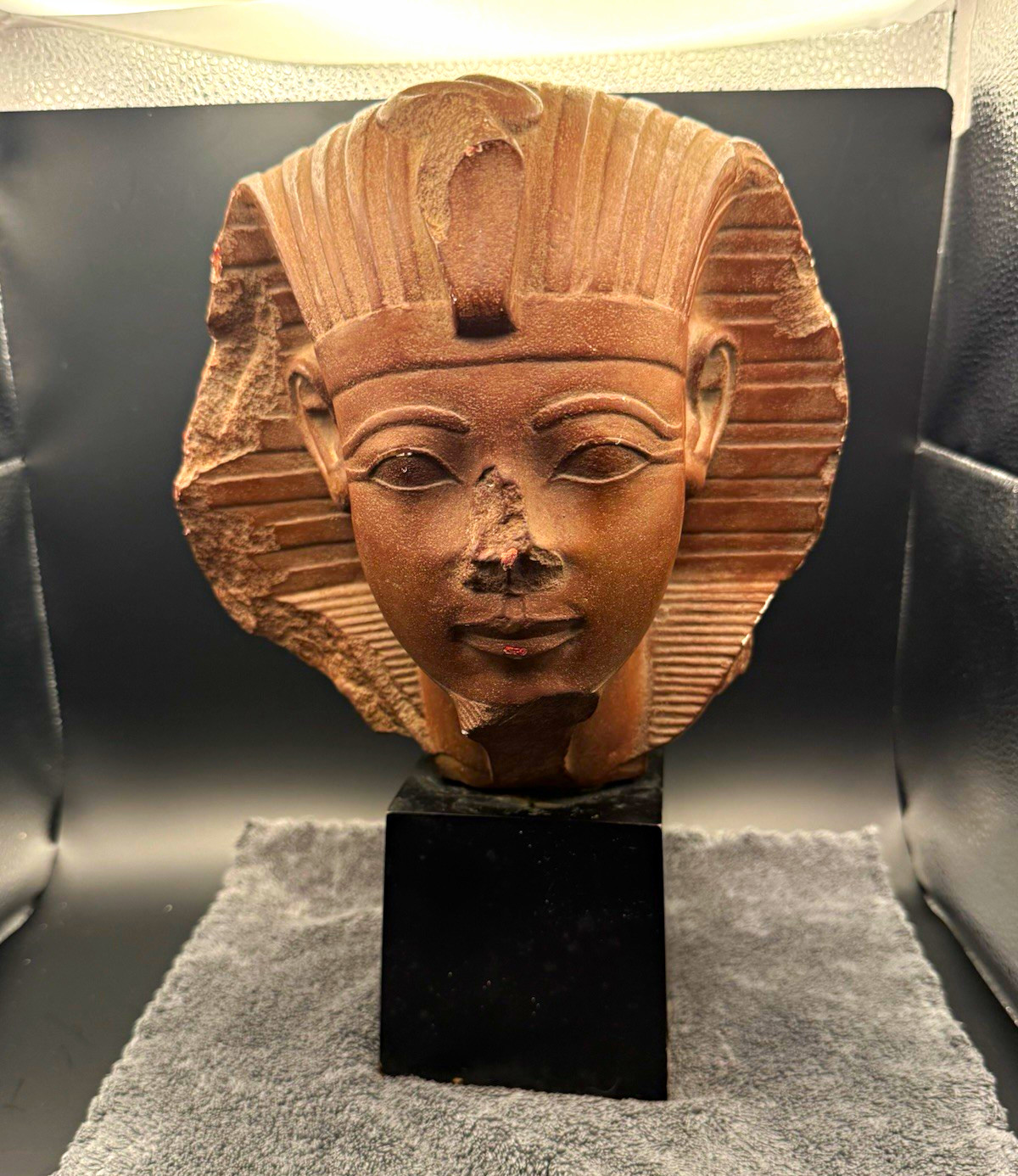 VTG 1970s Austin Productions Egyptian Pharaoh Amenhotep II Sculpture 12