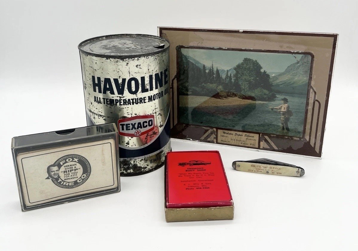Lot of (5) Vintage 30s-60s Petroliana Advertising Products Promotion Texaco