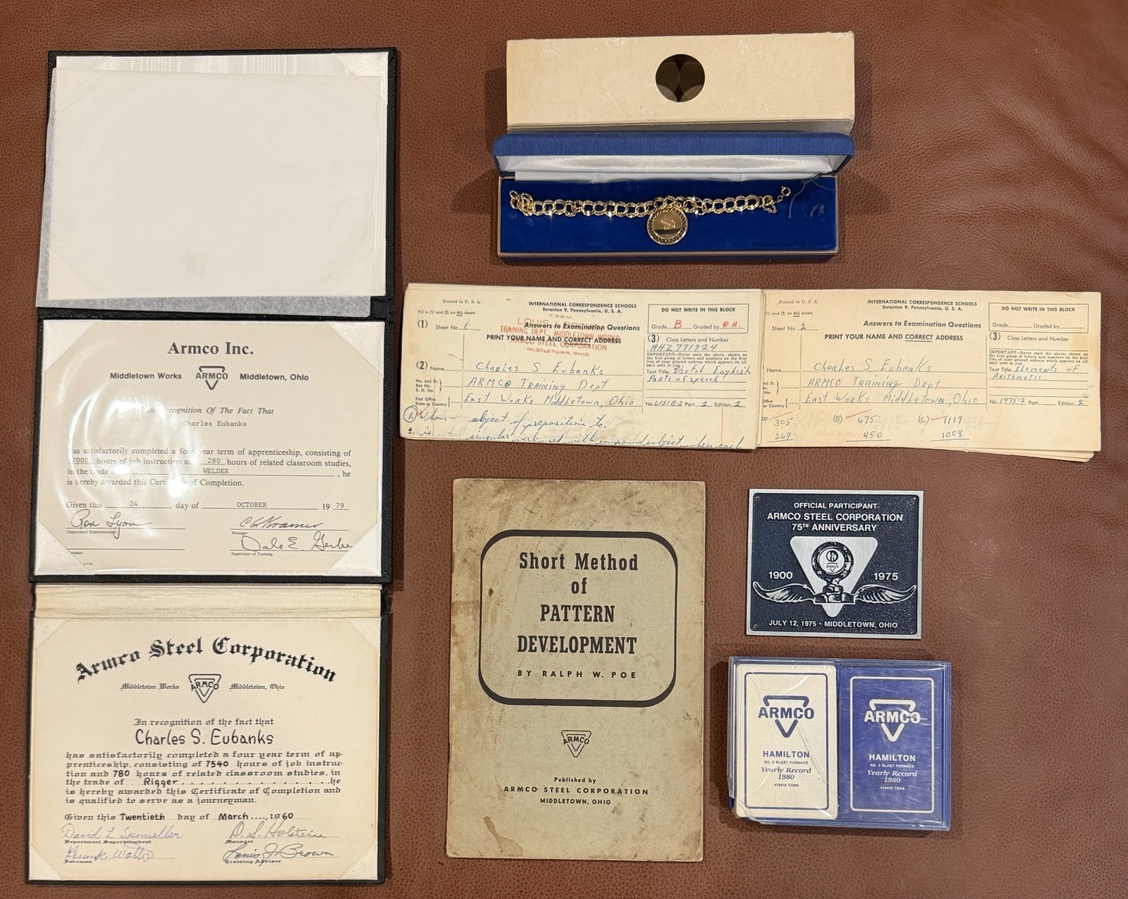 Vintage ARMCO Steel Middletown Ohio Employee Memorabilia Lot 1960-1980