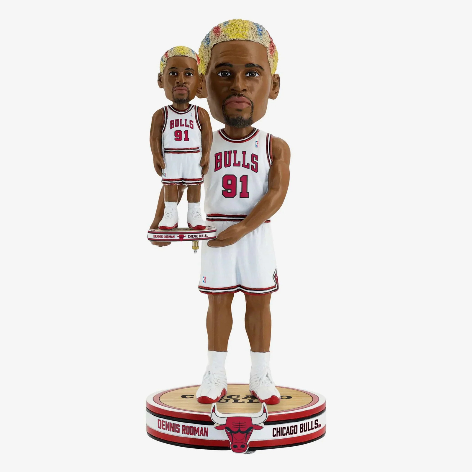 Dennis Rodman Chicago Bulls Bobble Dubblz Bobblehead NBA Basketball