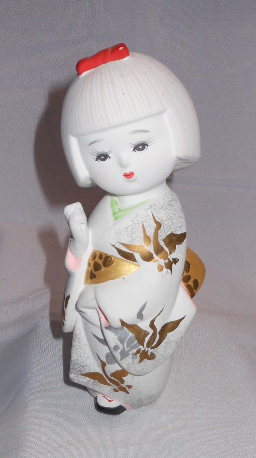 Vintage Japanese Hakata Doll Bisque Girl in Kimono 7.5