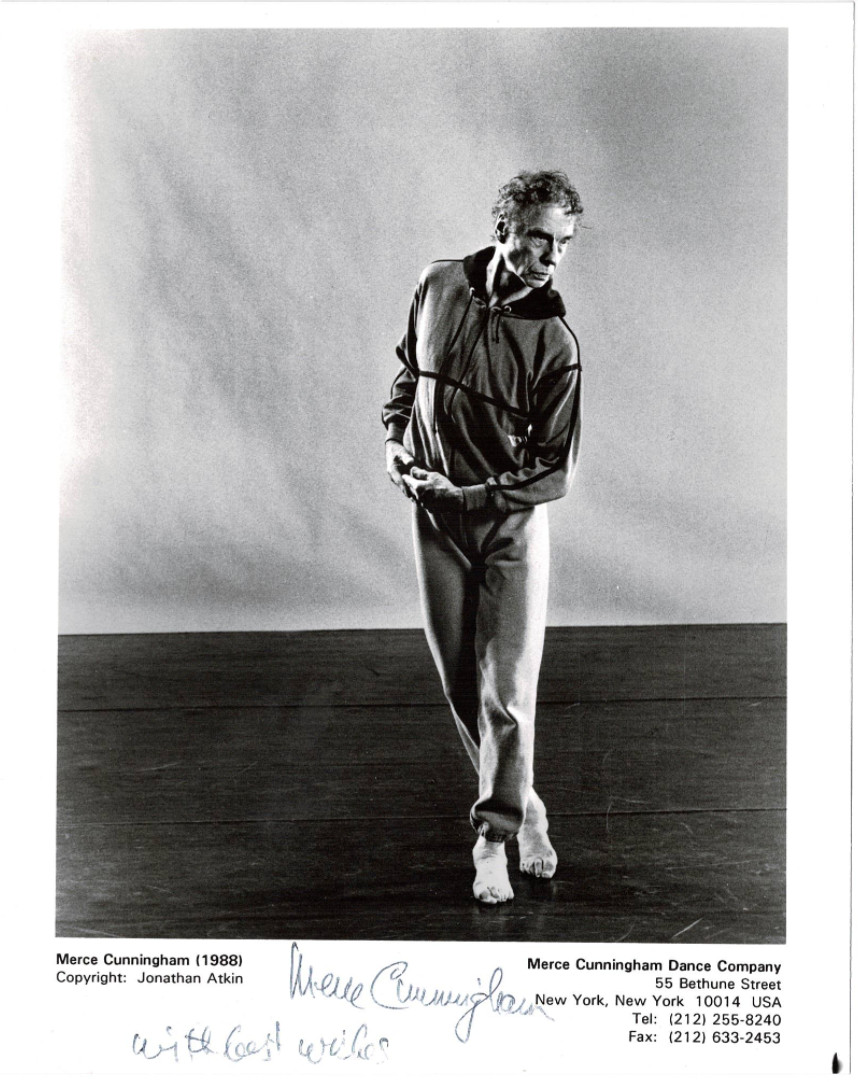 Merce Cunningham Dancer Choreographer Autographed Signed 8x10 Photo COA 19722