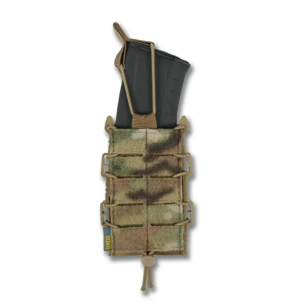 Tactical Mag Pouch Kiborg M-1 1x AK/AR Magazine Multicam Camo Laser-Cut MOLLE