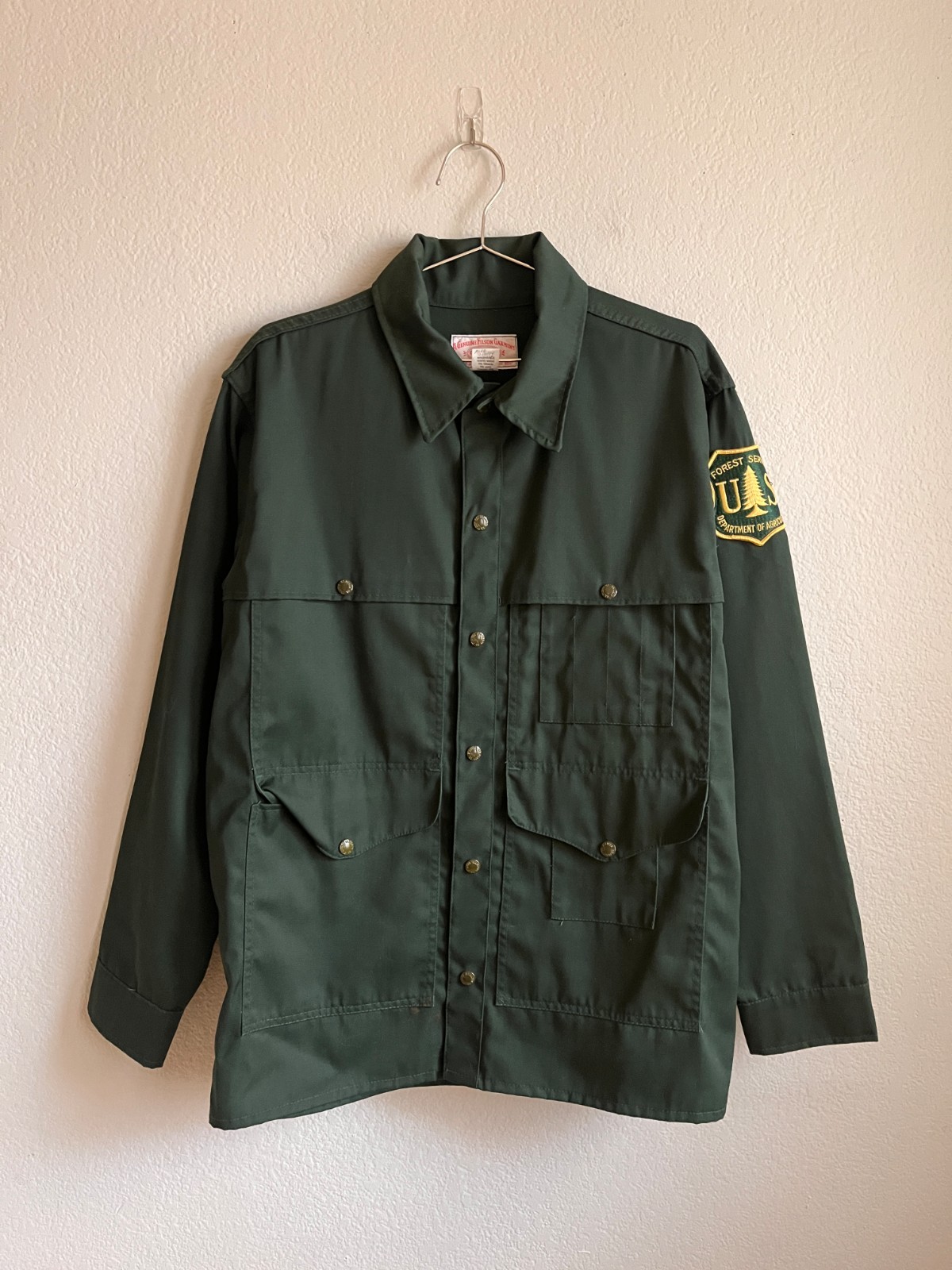 Vintage FILSON 1990's US Forest Cruiser Jacket in Dark Green Size 44/XL