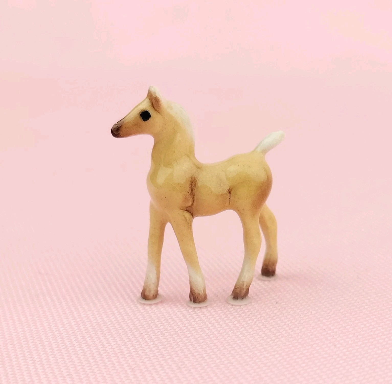 Vintage 1958 Mini Mini Hagen Renaker Palomino Foal Baby Horse HTF