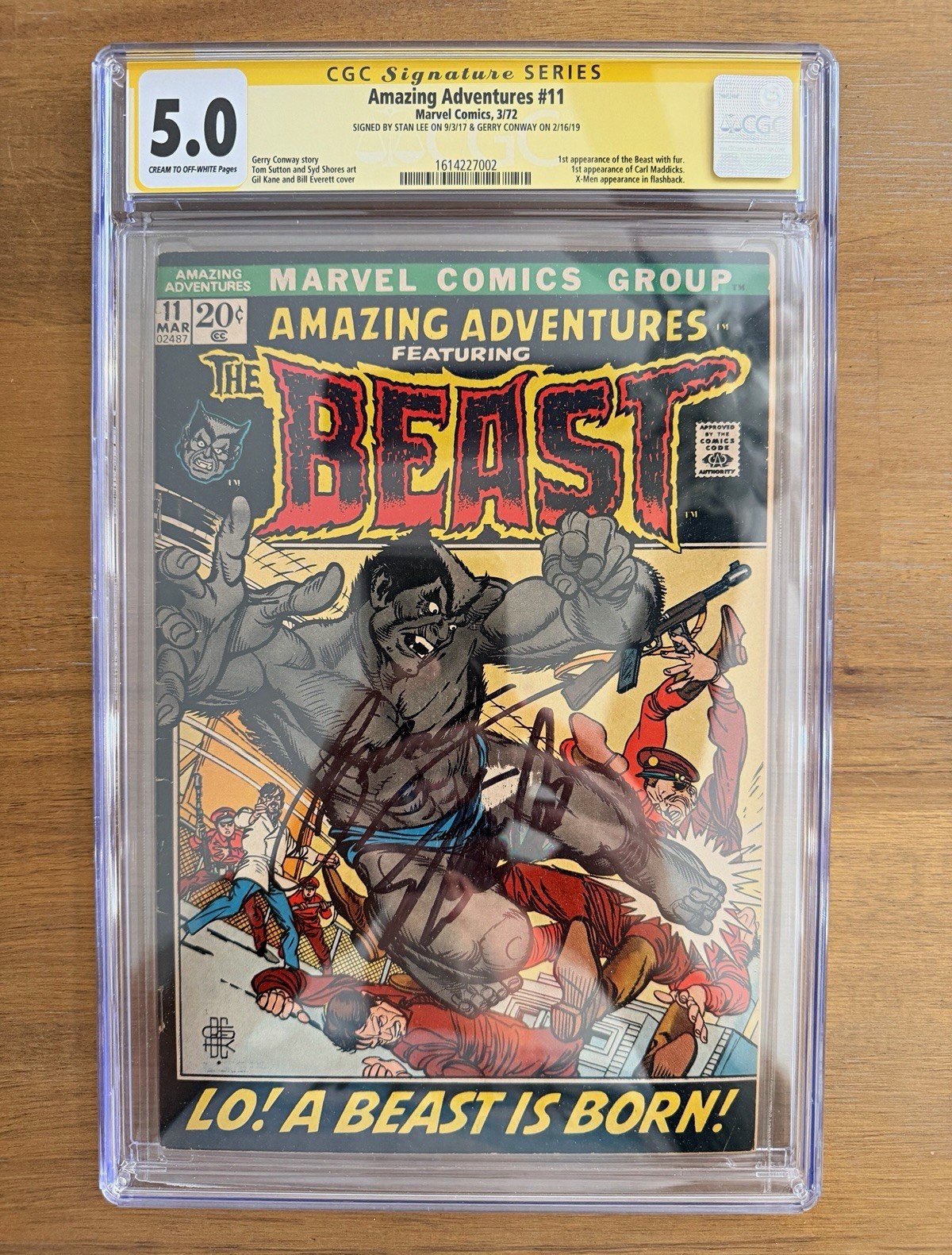 Marvel Amazing Adventures #11 (1972) CGC 5.0 SS Signed Stan Lee & Conway