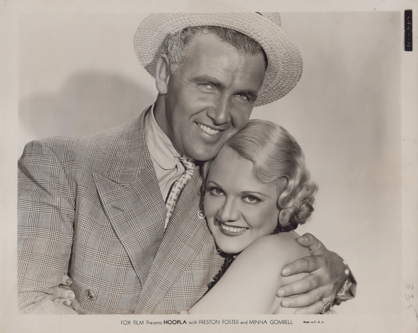 Hoopla Preston Foster Minna Gombell Pre-Code Hollywood CA 1933 - Original Photo