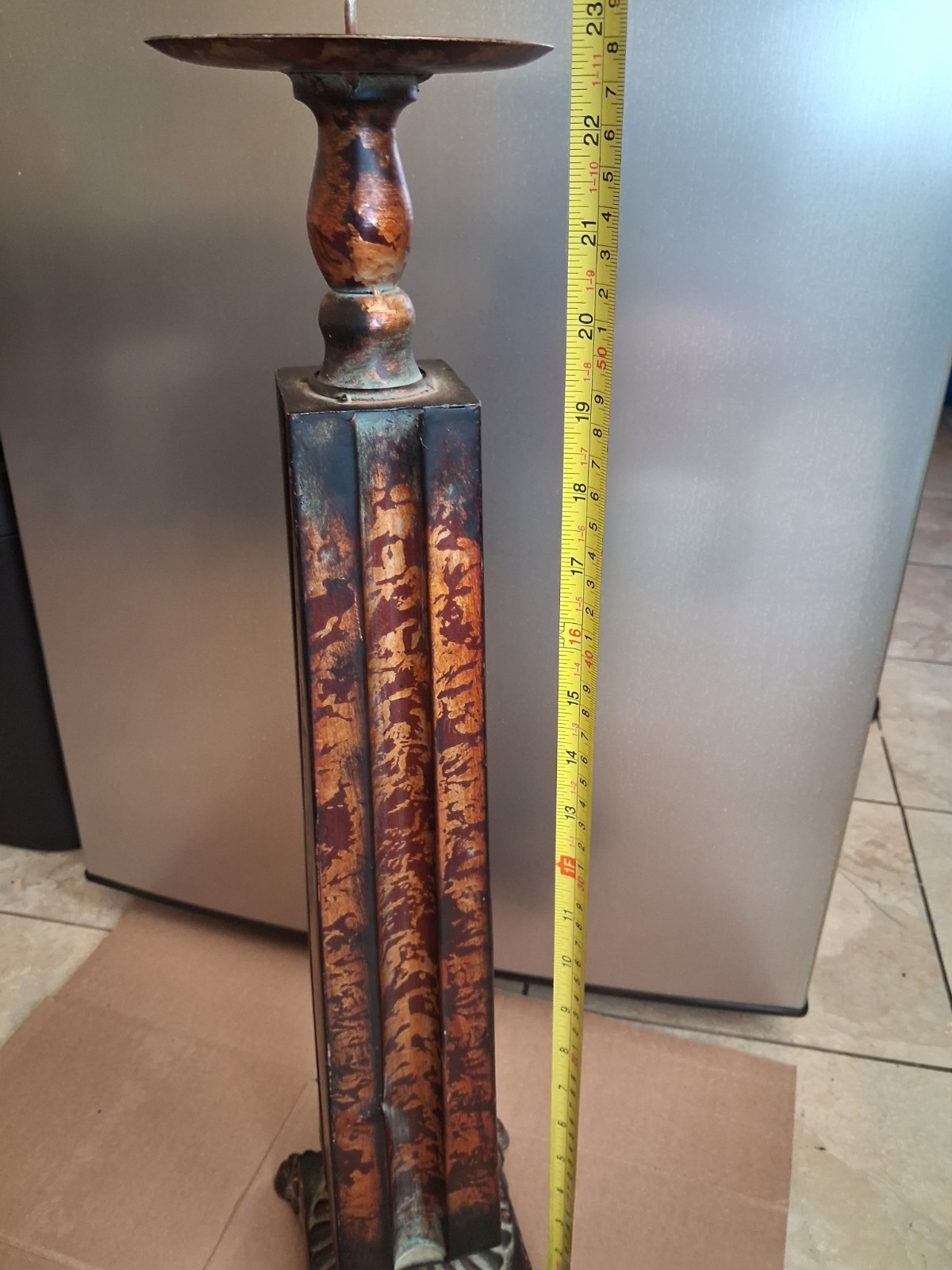Tall Antique Style Candle Holder