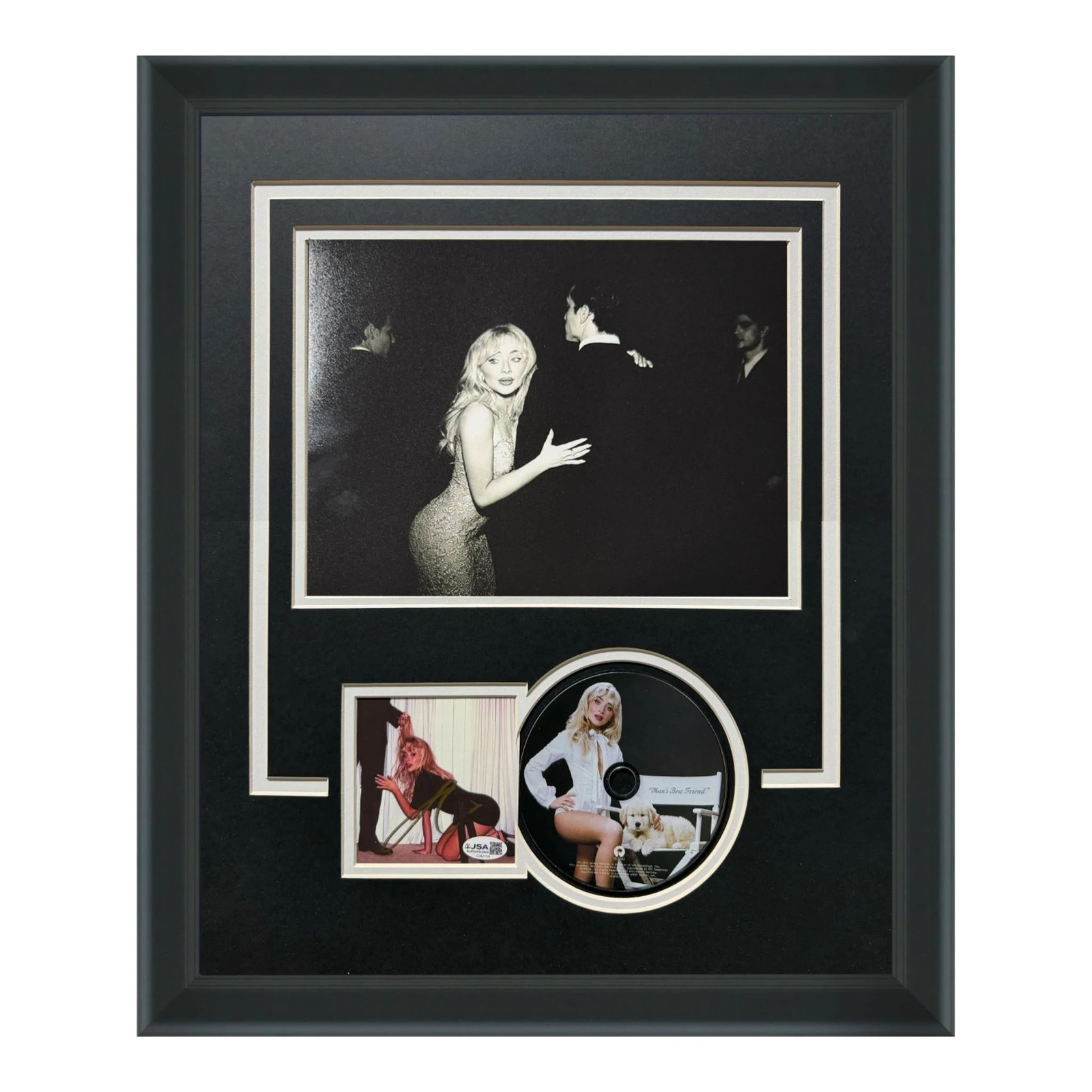 Sabrina Carpenter Autographed Mans Best Friend Deluxe Framed CD and Cover - JSA