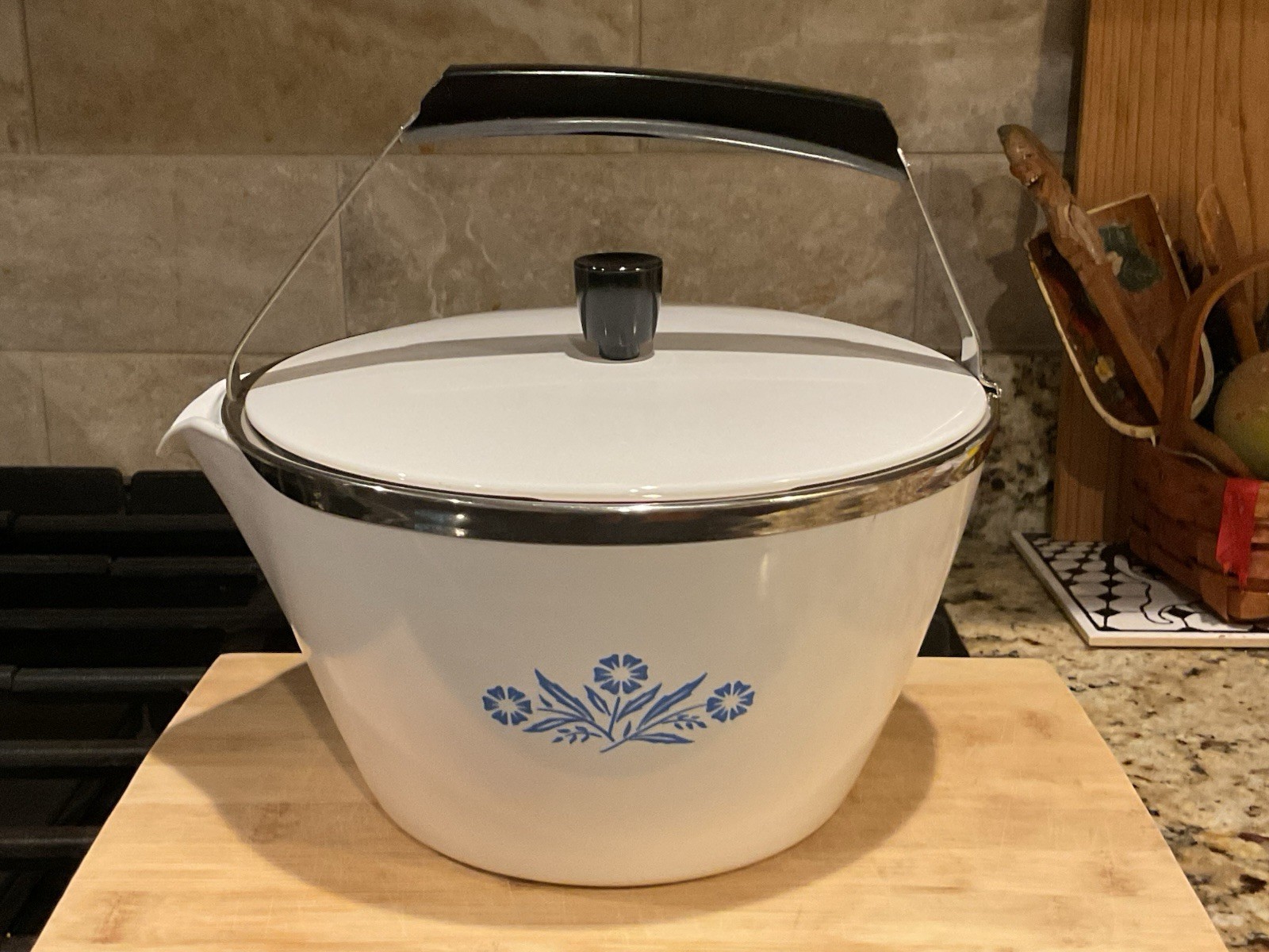 ORIGINAL 1960’s Corning Ware P-57-B  DELUXE 2 QT Pyroceram TEA KETTLE NEW w/BOX