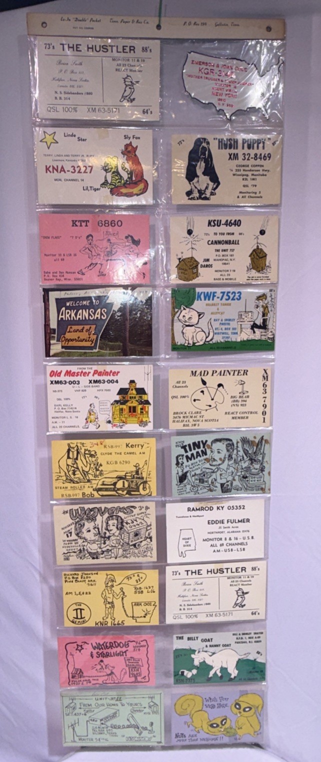 Vintage Ham Radio CB Amateur QSL  Cards (119)