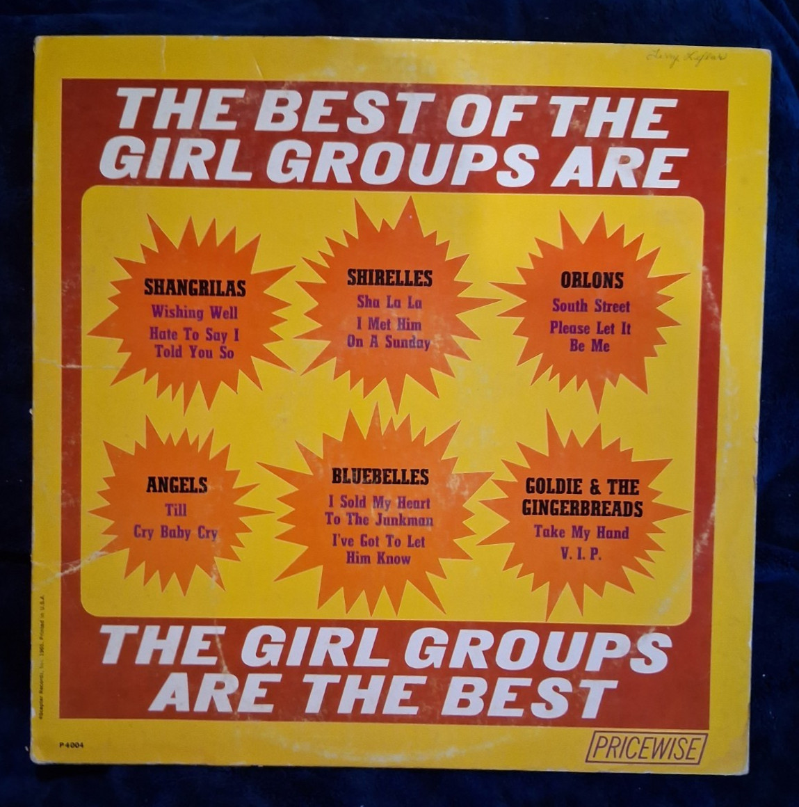 Vintage The Best Of The Girl Groups LP Pricewise P4004 Scepter Records 1965