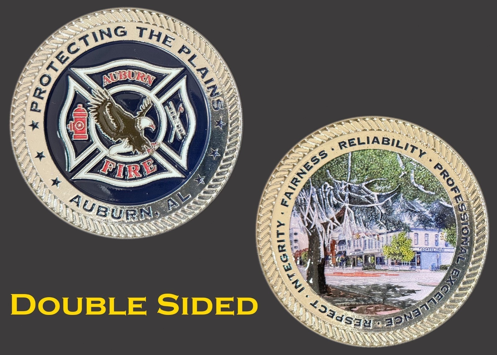 Auburn AL Fire Protecting The Plains Challenge Coin  4#J