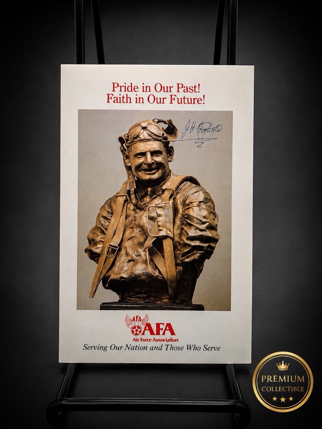 Jimmy Doolittle Signed 4.75x7.5 Brochure Full Color Air Force Association