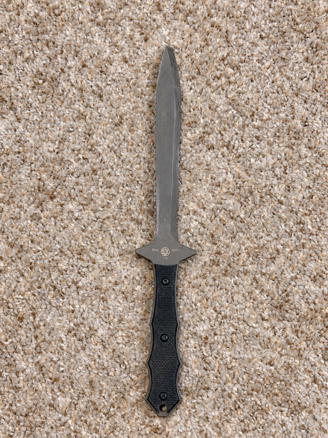 MOD Blackhawk Beshara XSF-1 6AL-4V Titanium Dagger USA Besh Wedge w/Sheath