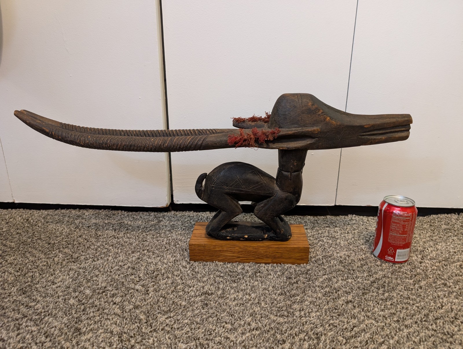 Antique African Wood Carved Headdress 27\