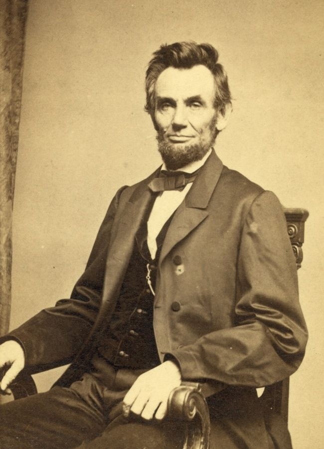 1864 Abraham Lincoln Portrait PHOTO Art, Civil War President, Gettysburg Address
