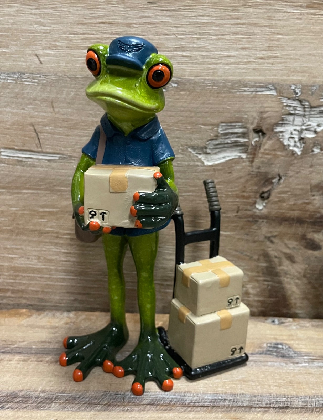 Frog Courier Resin Figurine 6