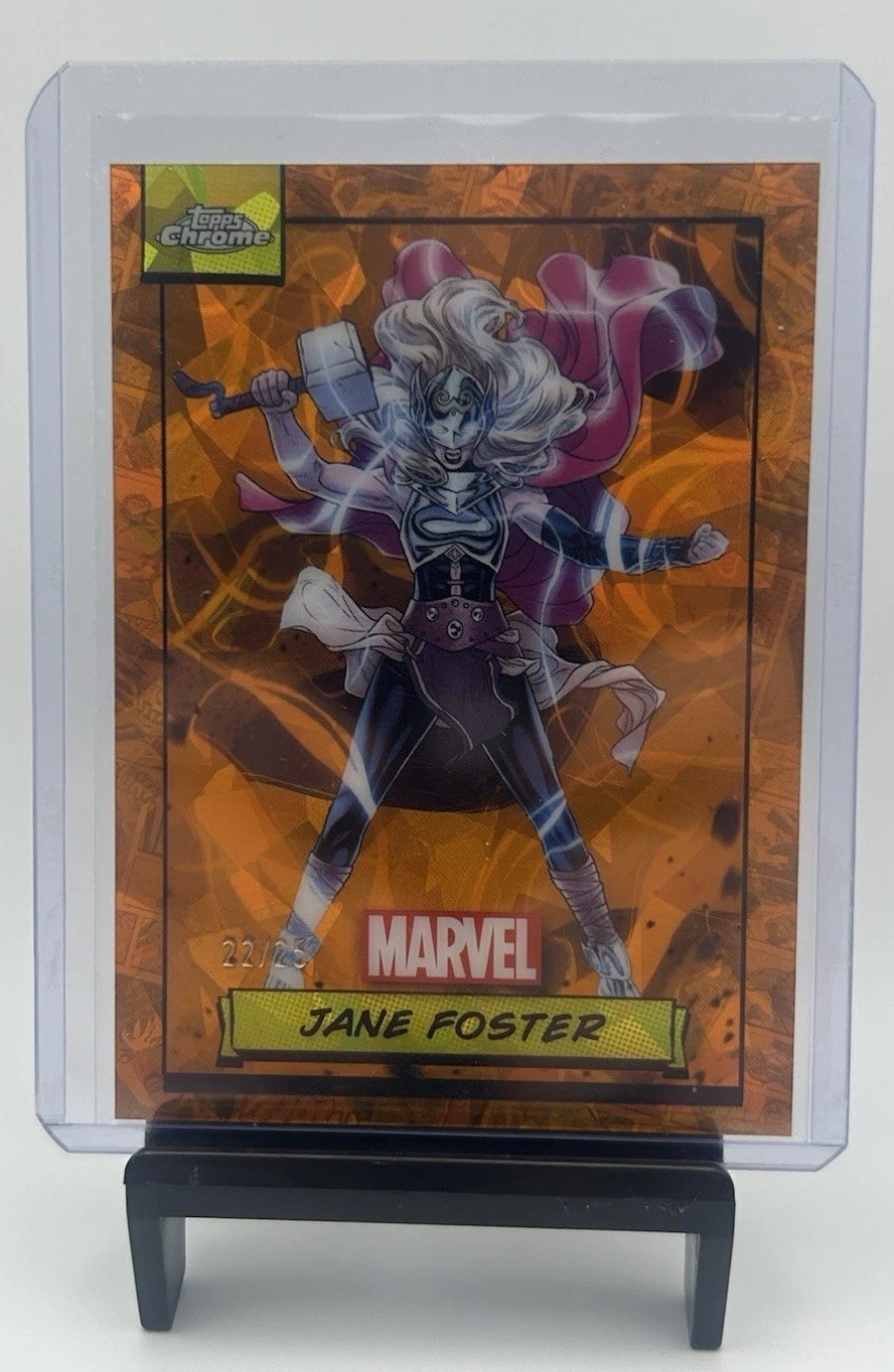 2024 Topps Chrome Marvel Sapphire Jane Foster #22 Orange Refractor /25