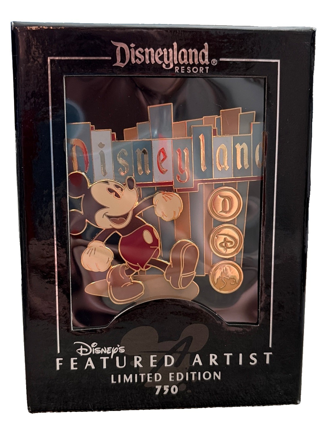 Disneyland 2006 Mickey Disneyland Sign Jumbo Pin 750 Ltd Edit Mike Wood Artist