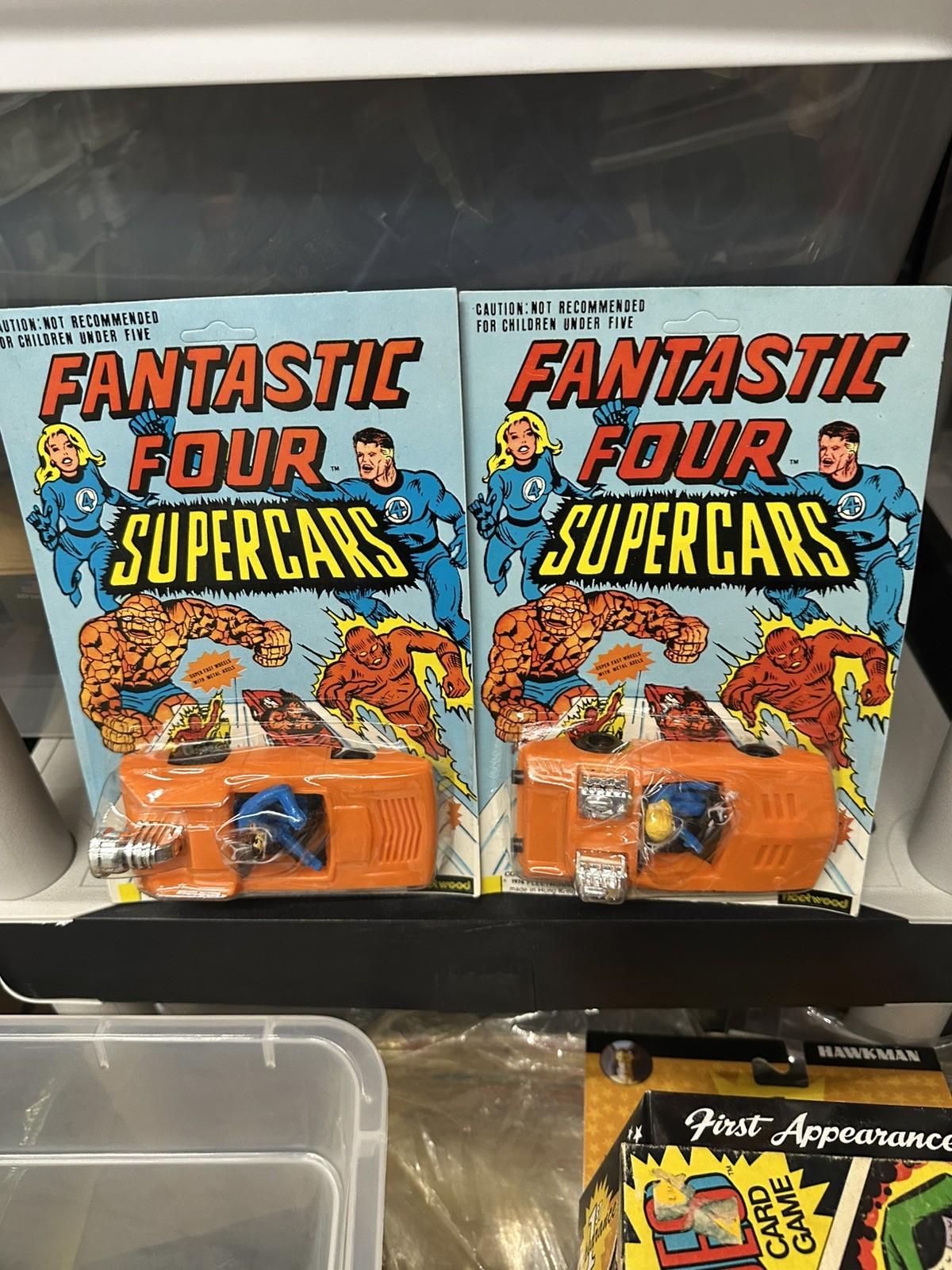 RARE Vintage 1970S Fleetwood Fantastic Four Supercars Mr. & Mrs. Fantastic 2 pcs