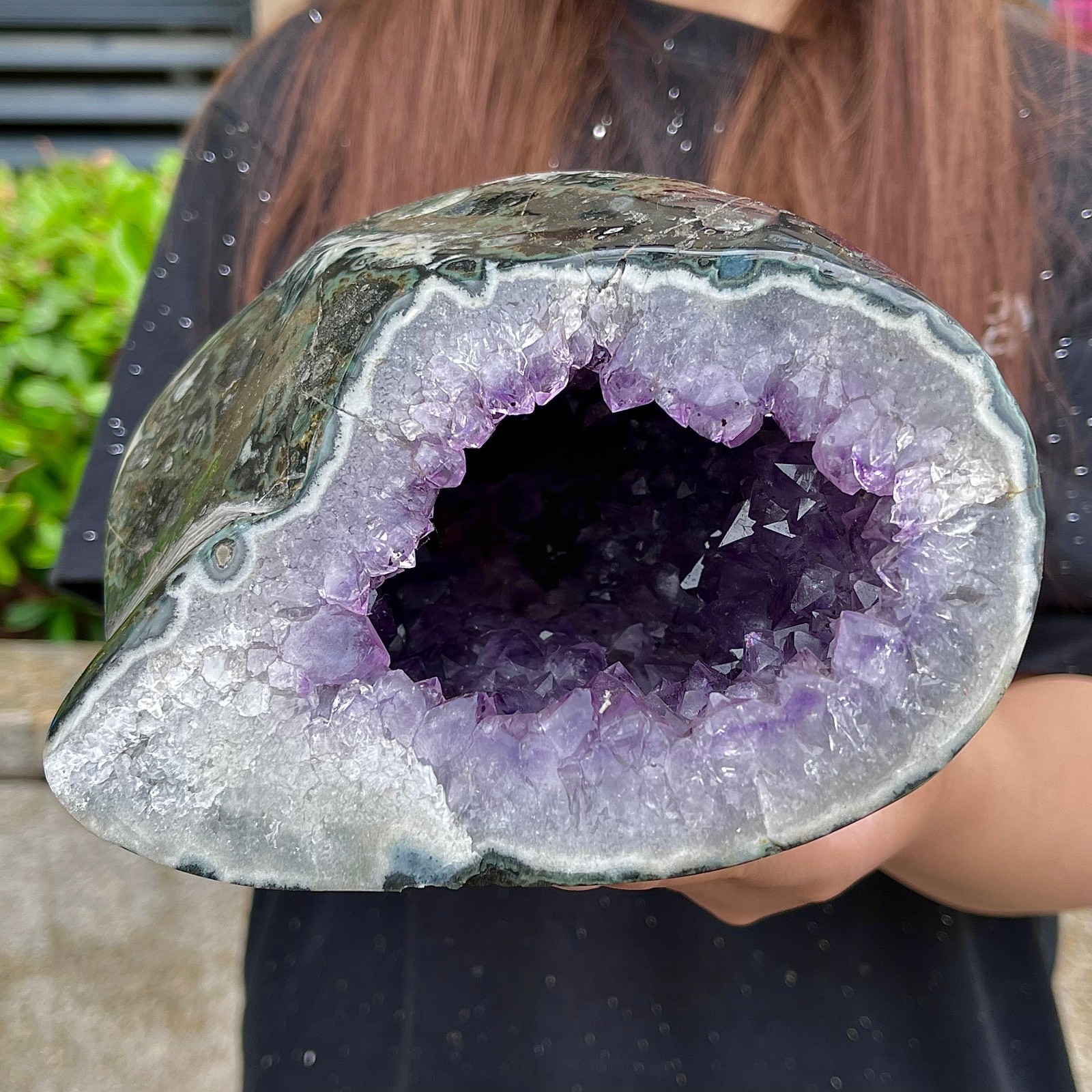 5.31LB  Rare and high-quality money bags attract wealth with amethyst crystals